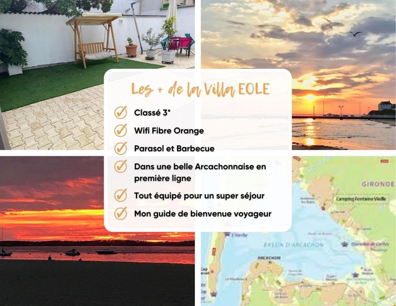 3 Pieces Avec Terrasse Entre Plage Et Centre Ville آركاشو المظهر الخارجي الصورة